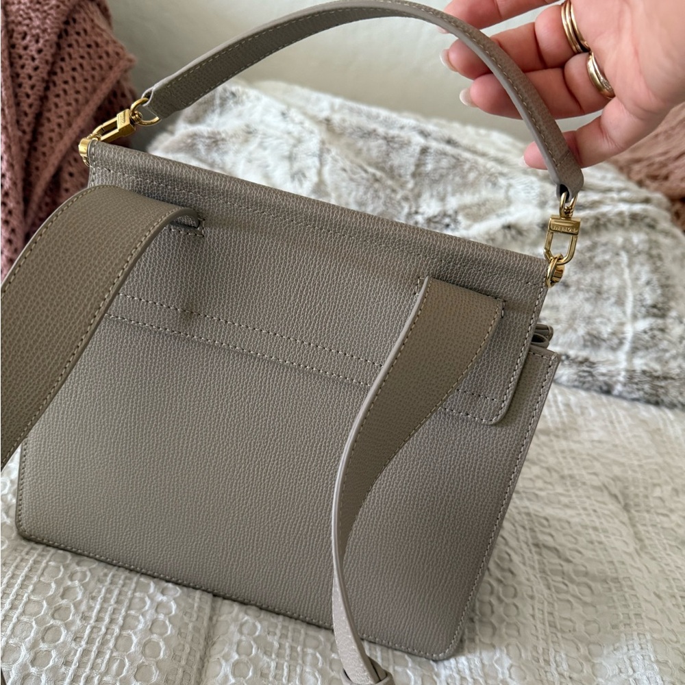 Polene número 7, number 7, Taupe Leather Bag - Picture 6 of 13